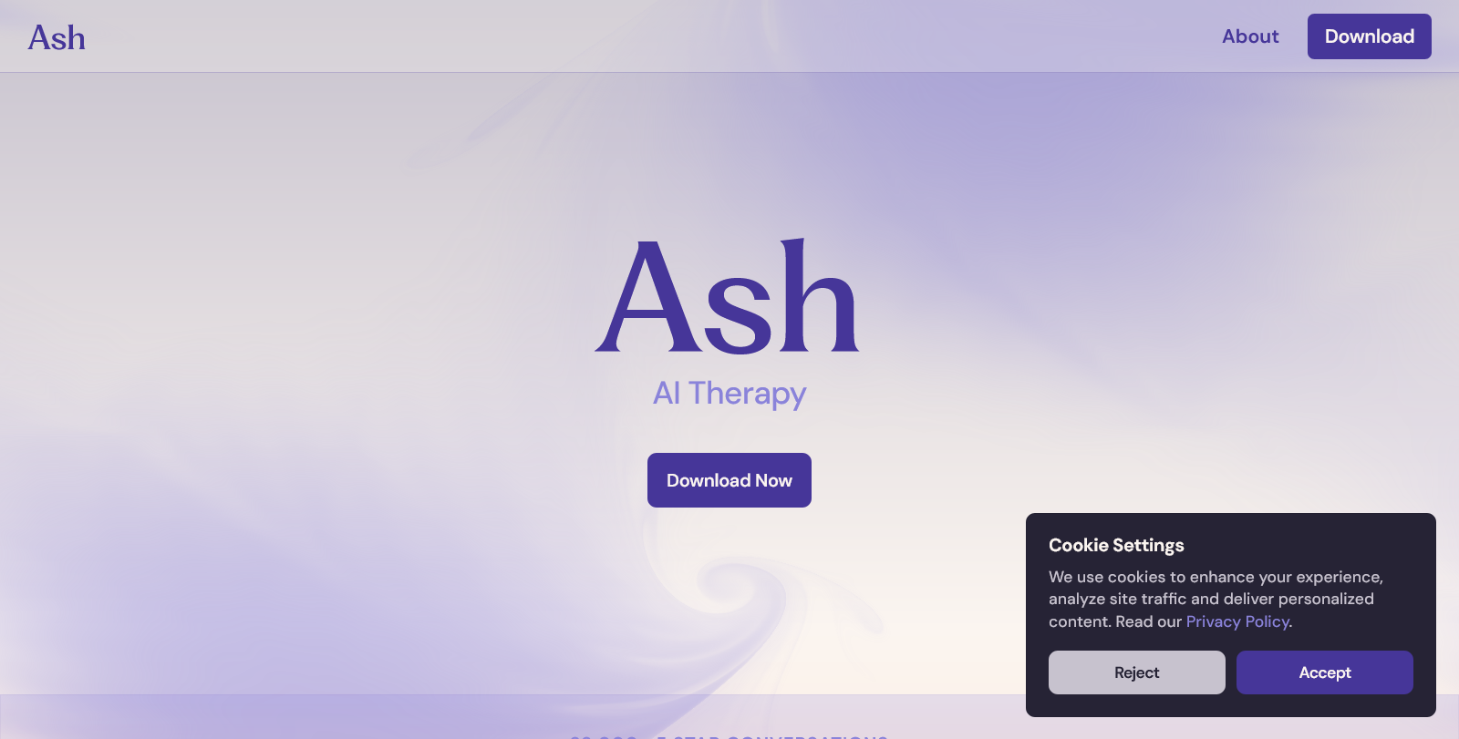 Ash Interface Screenshot