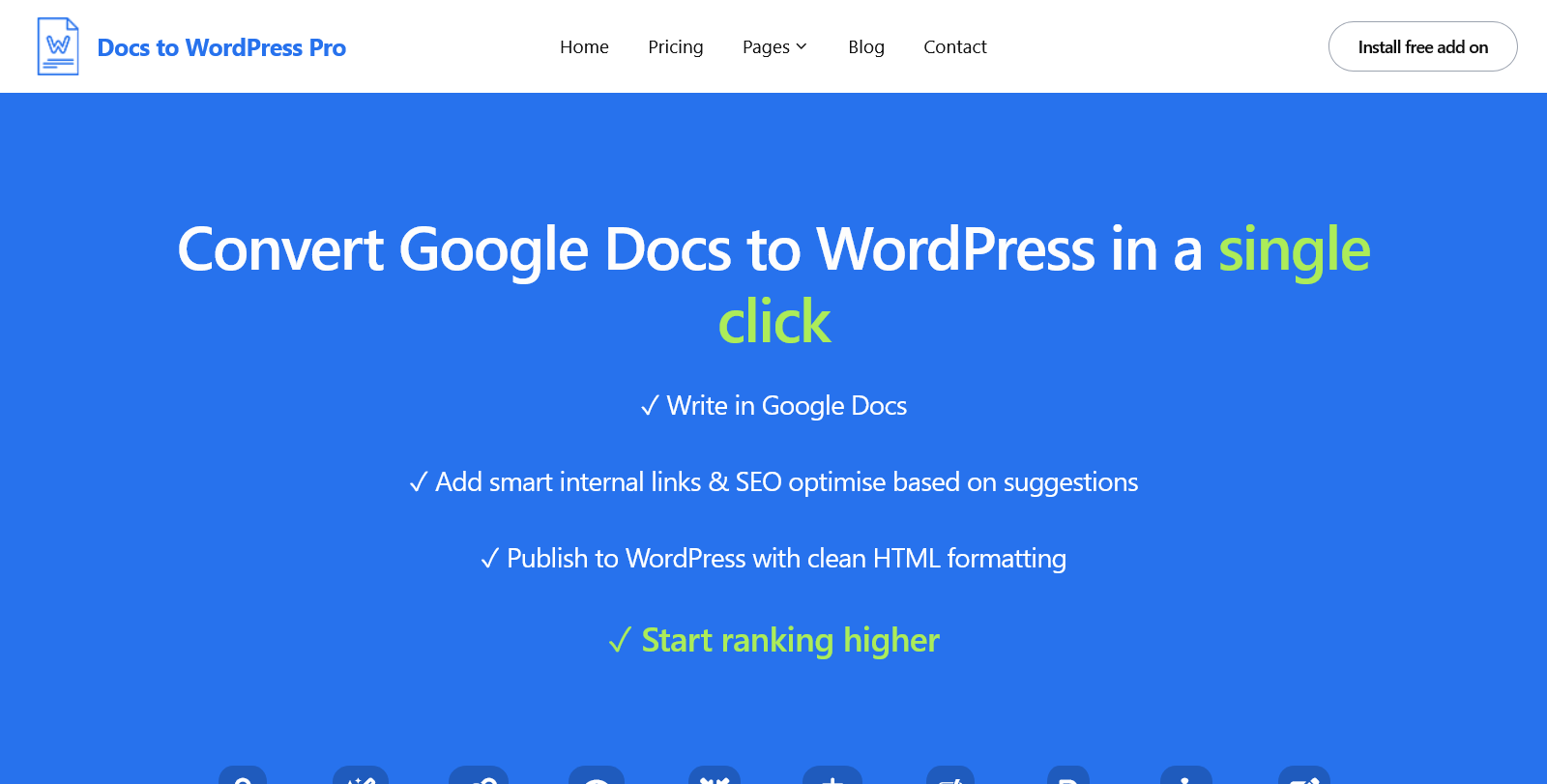 Docs to WordPress Pro