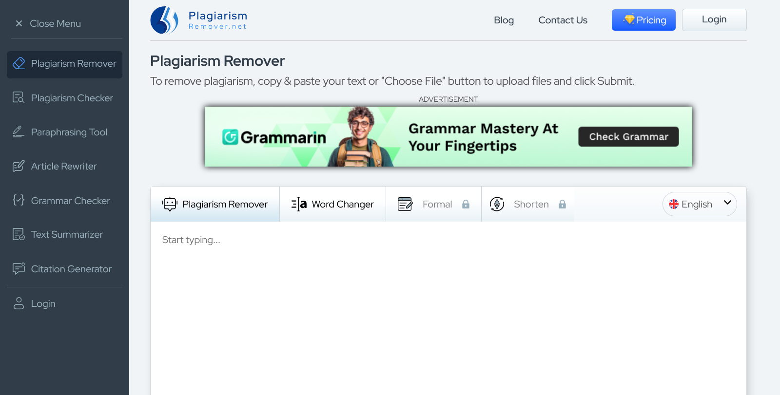 Plagiarism Remover