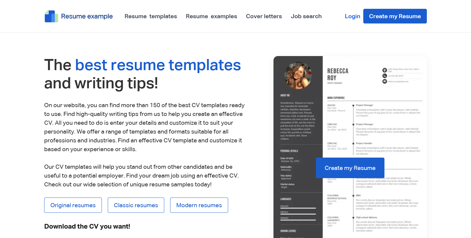 Resume Example